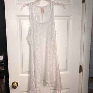 White lace swimsuit cover up